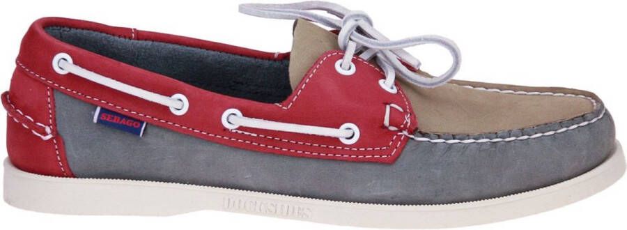 Sebago Dockside Grijze Bootschoenen Heren