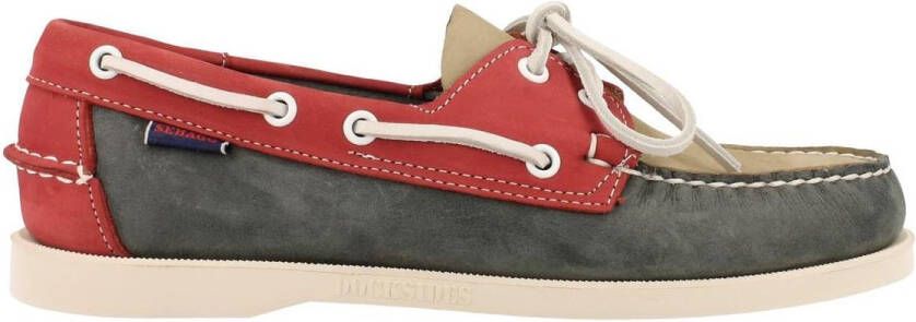 Sebago Dockside Grijze Bootschoenen Heren