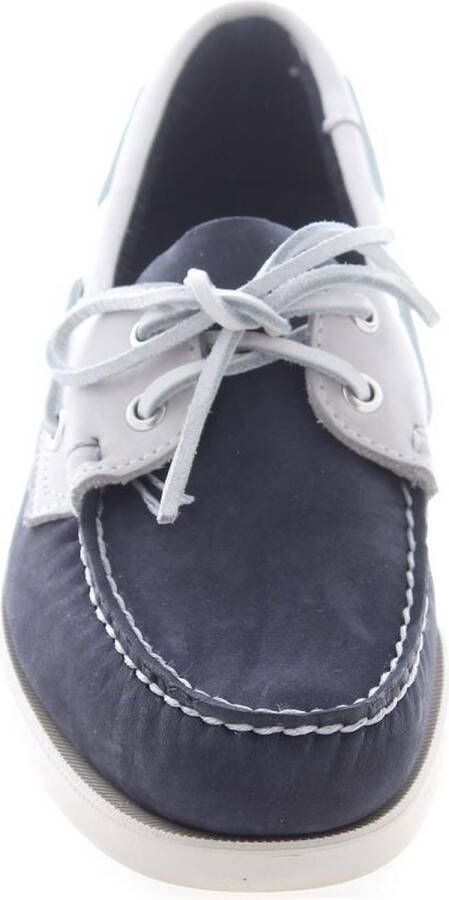 Sebago Docksides Light Grey Blue Indigo