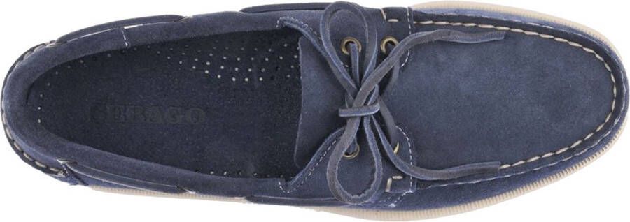 Sebago Veterschoen Heren Portland Flesh Out Blue Navy Blauw - Foto 14