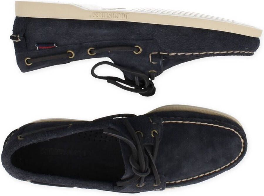 Sebago Veterschoen Heren Portland Flesh Out Blue Navy Blauw - Foto 15