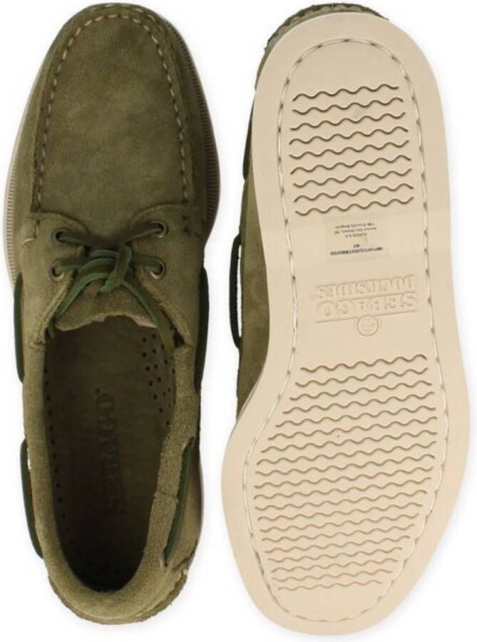 Sebago heren Portland Fl Out Green mIlitary Br Oliv KAKI