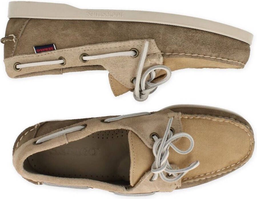 Sebago heren Portland JIB Sage BEIGE