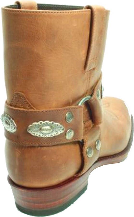 Sendra 10968 Concho- Bruin- enkel laars met rechte schacht- sierspoor