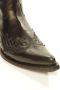 Sendra boots 12185 Javi Zwart Handgemaakt Heren Cowboy Western Enkel Laars Spitse Neus Rits Sluiting Echt Leer - Thumbnail 7