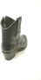 Sendra Boots 14399 Debora Zwart Handgemaakte Dames Cowboy Ibiza Enkelaars Ronde Neus Beetje Schuine Hak Ritssluiting Western Versiering Echt Leer - Thumbnail 6