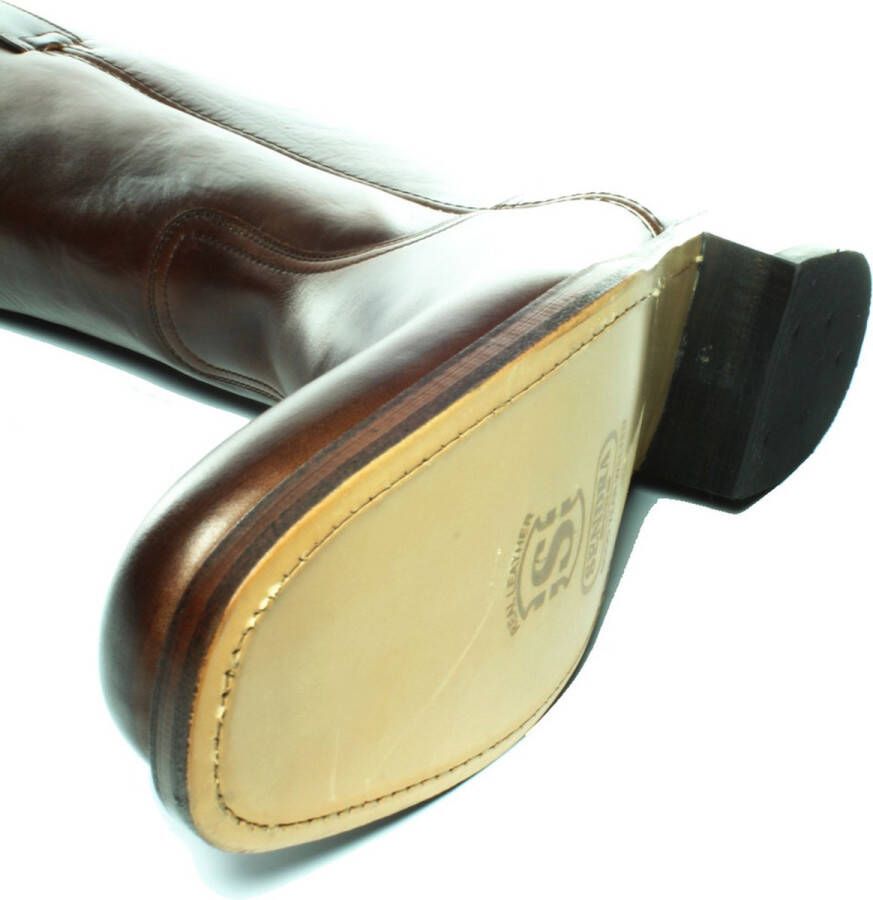 Sendra Boots 3162 Seahorse 84 Bruin Heren Basic Western Laars Ronde Neus Rechte Hak Leren Zool Rechte Schacht Trek Lussen Echt Leer