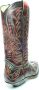 Sendra Boots 3241 Cuervo Ibiza Zwart Grijs Rood Handgemaakt Cow Western Laarzen Unisex Spitse Neus Schuine Hak Rechte Schacht Treklussen Echt Leer - Thumbnail 6