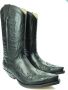 Sendra Boots 3241 Pull oil Cuervo Zwart Laarzen Cow Western Unisex Boots Spitse Neus Lederen Zool Schuine Hak Echt Leer - Thumbnail 7