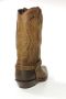Sendra Boots 3434 Sam Bruin Biker Western Boots Unisex Vierkante Neus Beetje Schuine Hak Sier vlechtwerk Treklussen Echt Leer - Thumbnail 7