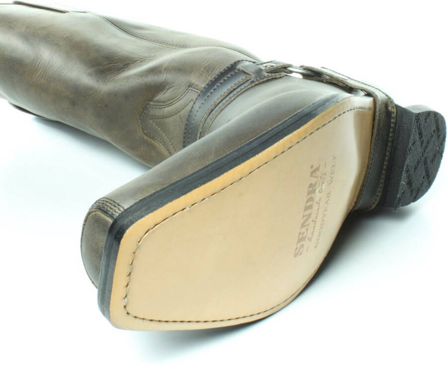 Sendra Boots 3604 Mad dog Seta Graffiet Biker Western Cowboy Laarzen Vierkante Neus Schuine Hak Afneembaar Spoor Zakje Rechte Schacht Treklussen Echt Leer