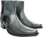 Sendra boots 5919 Mimo Antraciet Heren Cowboy Western Enkellaars Leren Zool Rechte Hak Rits Sluiting Spitse Neus Echte leer - Thumbnail 2