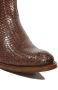 Sendra Boots 7370 Trenzado Bruin Heren Enkellaars Handgemaakt Cowboy Western Boots Gekleed Gevlochten Leren Ronde Neus Beetje Schuine Hak Rits Sluiting Echt Leer - Thumbnail 6