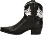 Sendra Judy leren cowboylaarze zwart wit - Thumbnail 4