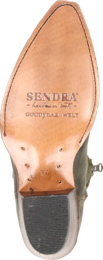 Sendra Lia dames cowboylaars Kaki