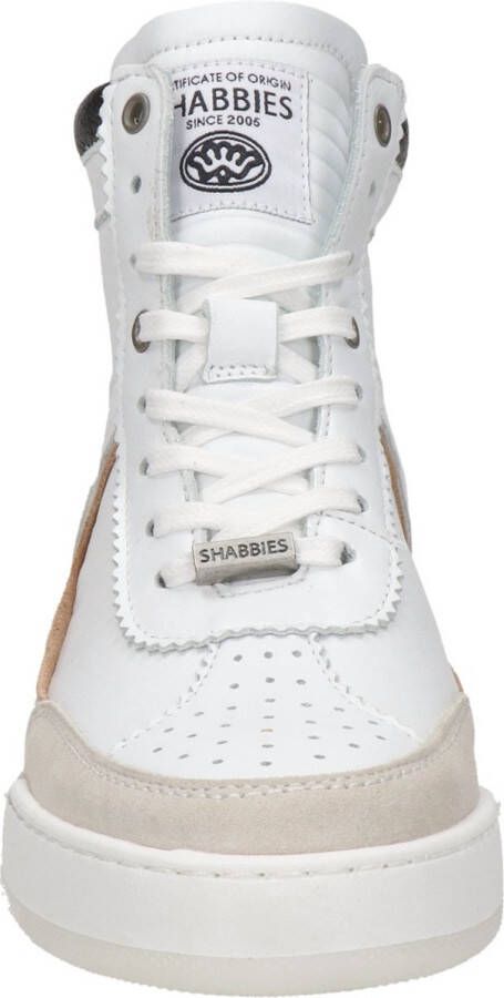 Shabbies Amsterdam 102020072 Sneakers White Offwhite Silver Zwart