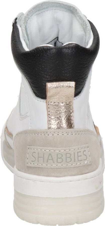 Shabbies Amsterdam 102020072 Sneakers White Offwhite Silver Zwart