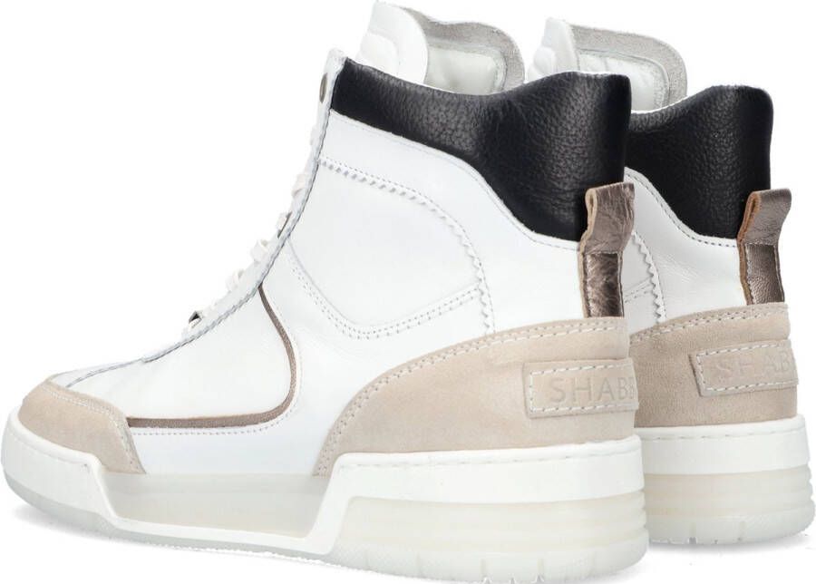 Shabbies Amsterdam 102020072 Sneakers White Offwhite Silver Zwart