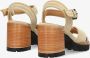 SHABBIES Sandalen Dames 163020155 Shs1171 Maat: 39 Materiaal: Suède Kleur: Beige - Thumbnail 9