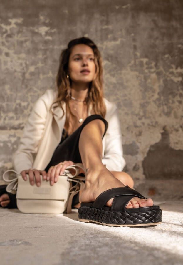 Shabbies Amsterdam 170020339 Sandalens Zwart