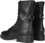 Shabbies 184020121 Veterboots Laarzen Met Veters Dames Zwart - Thumbnail 11
