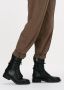 Shabbies 184020121 Veterboots Laarzen Met Veters Dames Zwart - Thumbnail 6