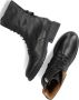 Shabbies 184020121 Veterboots Laarzen Met Veters Dames Zwart - Thumbnail 7