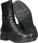Shabbies 184020121 Veterboots Laarzen Met Veters Dames Zwart - Thumbnail 8