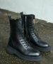 Shabbies Amsterdam Mirle leren veterboots zwart - Thumbnail 13