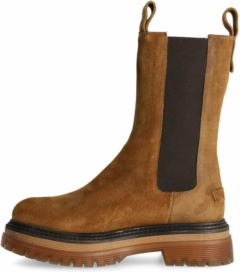 Shabbies Amsterdam Chelsea Boot Ebru Bruin Dames Laarzen