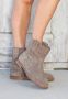 Shabbies Amsterdam Dames Enkellaars Shabbies Wendy Ankle Light Brown Taupe - Thumbnail 8