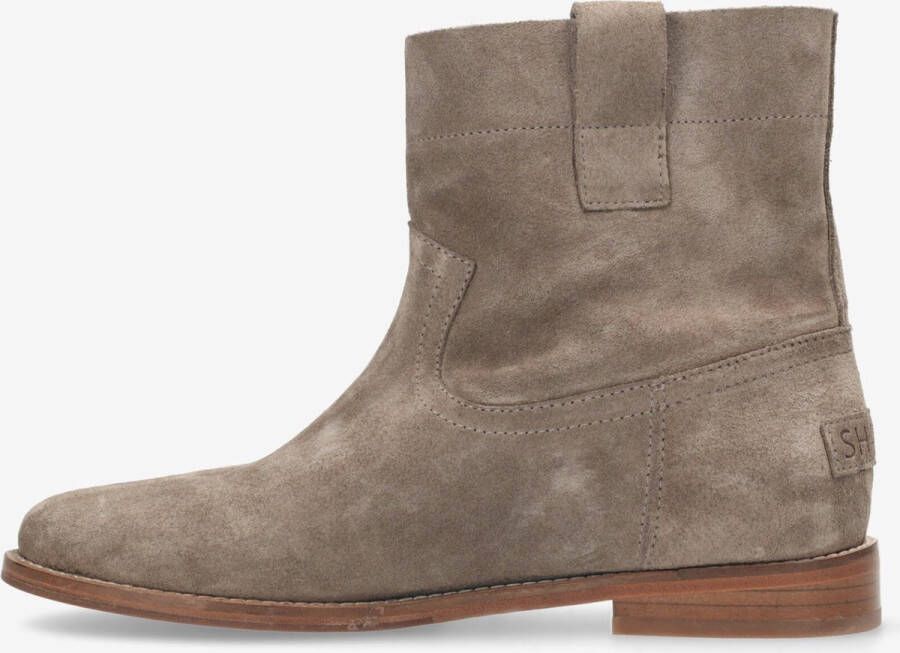 Shabbies Amsterdam Dames Enkellaars Shabbies Wendy Ankle Light Brown Taupe