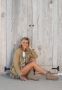 Shabbies Amsterdam Dames Enkellaars Shabbies Wendy Ankle Light Brown Taupe - Thumbnail 12