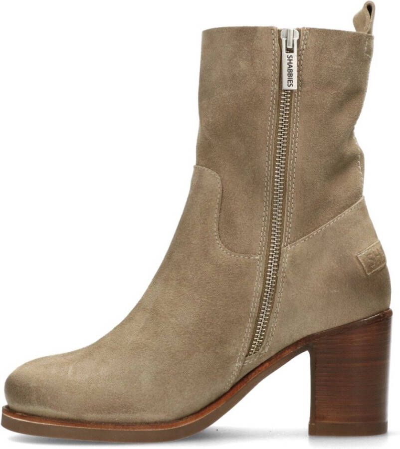 Shabbies 183020231 Enkellaarsjes Enkelboots met rits Dames Beige - Foto 4