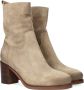 Shabbies 183020231 Enkellaarsjes Enkelboots met rits Dames Beige - Thumbnail 13