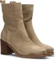 Shabbies 183020231 Enkellaarsjes Enkelboots met rits Dames Beige - Thumbnail 5