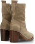 Shabbies 183020231 Enkellaarsjes Enkelboots met rits Dames Beige - Thumbnail 7