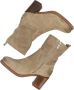 Shabbies 183020231 Enkellaarsjes Enkelboots met rits Dames Beige - Thumbnail 9