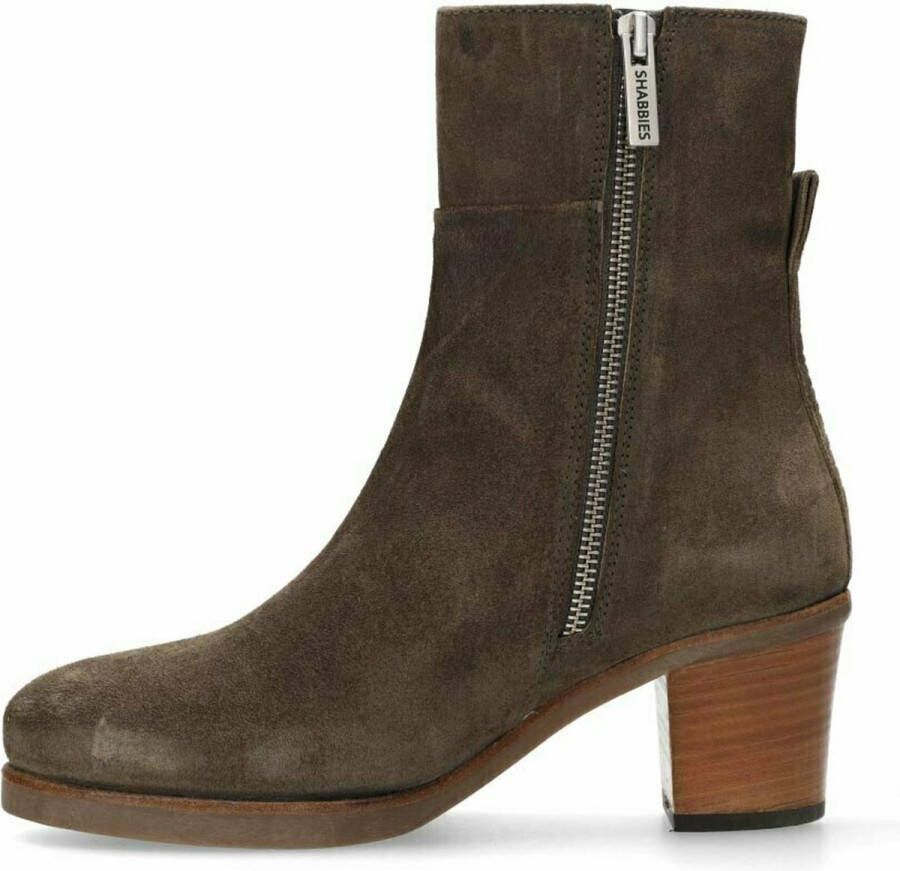 Shabbies Amsterdam Enkellaars Lieve Taupe Dames Laarzen