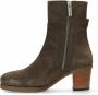 Shabbies Amsterdam Bruin Tinten 183020329 Enkellaarsjes Enkelboots met rits Dames Taupe - Thumbnail 9