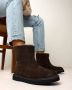 Shabbies Amsterdam Enkellaars Palissa Donker Bruin Dames Laarzen - Thumbnail 12