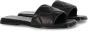 Shabbies Elegante Leren Slippers met Geweven Details Black Dames - Thumbnail 14