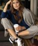 Shabbies Amsterdam Revin leren sneakers taupe bruin - Thumbnail 11