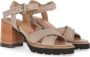 Shabbies Amsterdam Shabbies 163020114 Sandalen Dames Taupe - Thumbnail 15