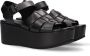 Shabbies Amsterdam Shabbies 170020215~~~~~~~~~~~~~~~~~~~~~ Sandalen met hak Zwart - Thumbnail 10