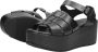 Shabbies Amsterdam Shabbies 170020215~~~~~~~~~~~~~~~~~~~~~ Sandalen met hak Zwart - Thumbnail 14