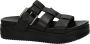 SHABBIES Slippers Dames 170020404 Shs1406 Maat: 38 Materiaal: Leer Kleur: Zwart - Thumbnail 11
