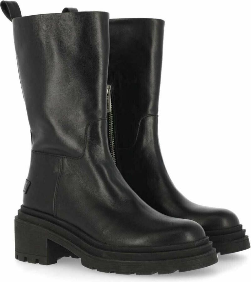 Shabbies Amsterdam Shabbies SHS1247 Enkellaarsjes Hak zwart