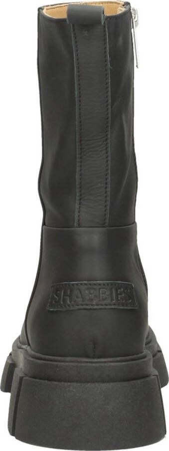 Shabbies Amsterdam Shabbies SHS1254 Enkellaarsjes Plat zwart