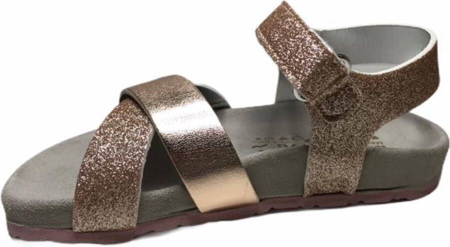 SHO.E.B.76 meisje glitter sandalen 0602 AE4 rosegoud